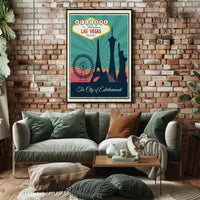 Las Vegas Retro Tourism Art Print Travel Poster PosterGoat
