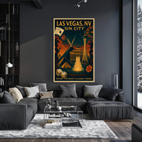 Las Vegas Sin City Poster PosterGoat