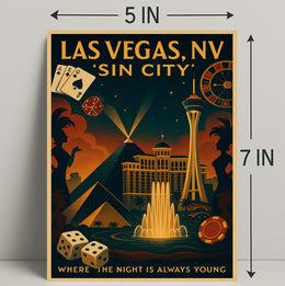 Las Vegas Sin City Poster PosterGoat