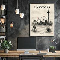 Las Vegas Skyline Poster PosterGoat
