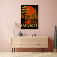 Las Vegas Skyline Poster PosterGoat