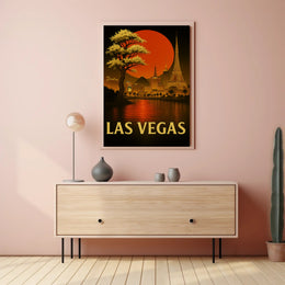 Las Vegas Skyline Poster PosterGoat