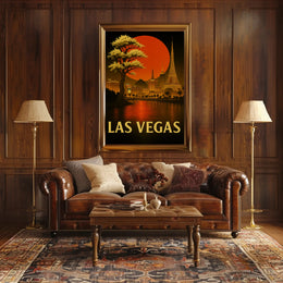 Las Vegas Skyline Poster PosterGoat