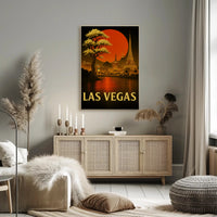 Las Vegas Skyline Poster PosterGoat