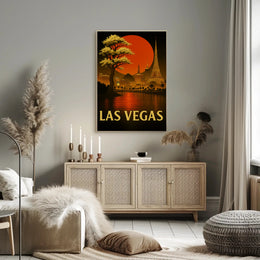 Las Vegas Skyline Poster PosterGoat