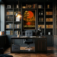 Las Vegas Skyline Poster PosterGoat