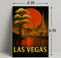 Las Vegas Skyline Poster PosterGoat