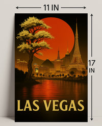 Las Vegas Skyline Poster PosterGoat
