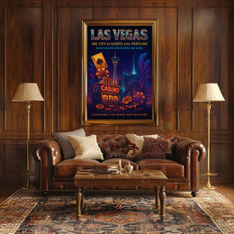 Las Vegas The City of Lights and Fortune Poster PosterGoat