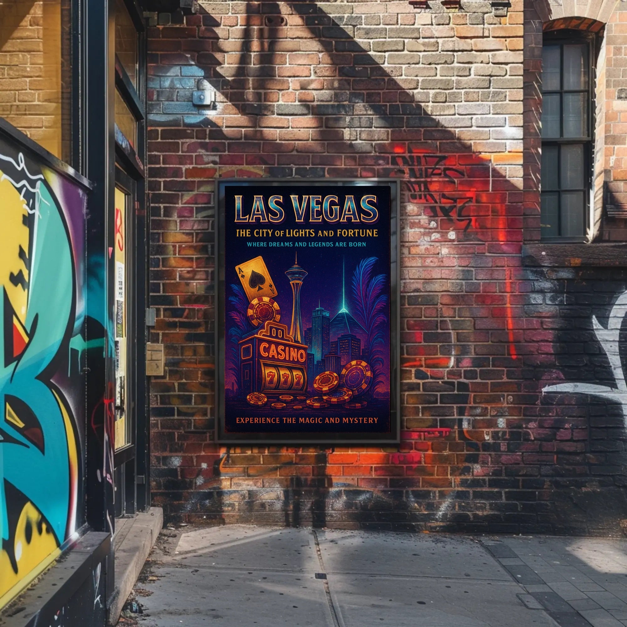 Las Vegas The City of Lights and Fortune Poster PosterGoat