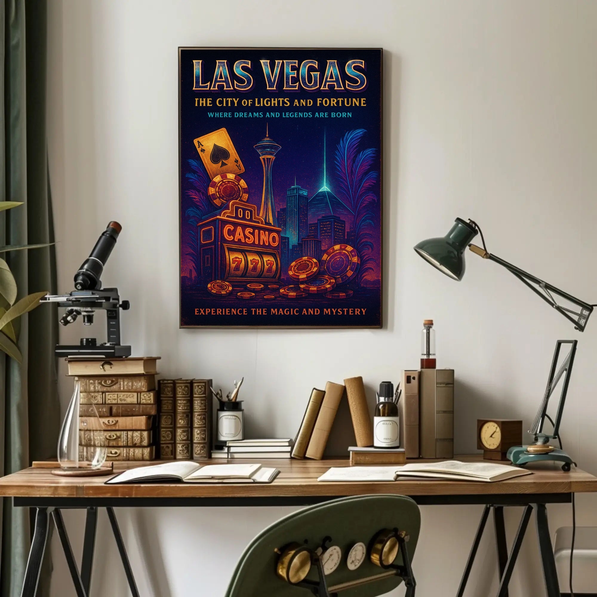Las Vegas The City of Lights and Fortune Poster PosterGoat