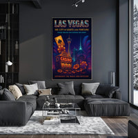 Las Vegas The City of Lights and Fortune Poster PosterGoat