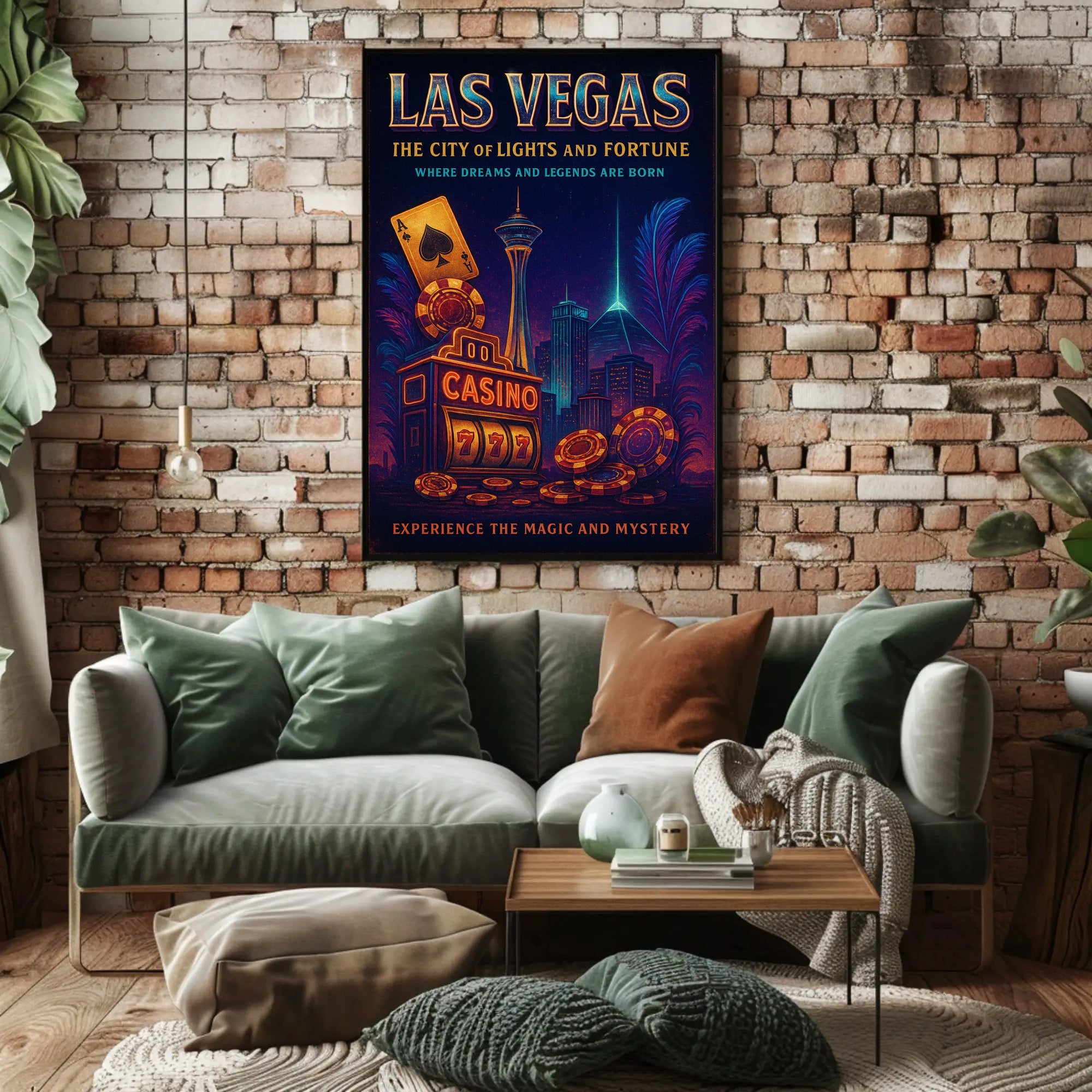 Las Vegas The City of Lights and Fortune Poster PosterGoat