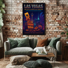 Las Vegas The City of Lights and Fortune Poster PosterGoat