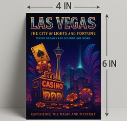 Las Vegas The City of Lights and Fortune Poster PosterGoat