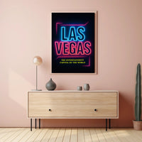 Las Vegas The Entertainment Capital Poster PosterGoat