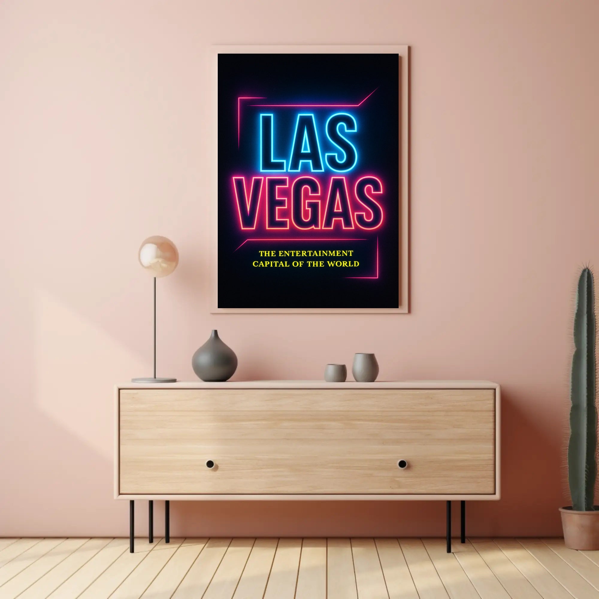 Las Vegas The Entertainment Capital Poster PosterGoat