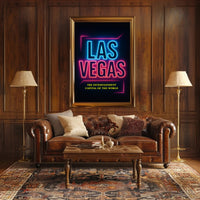 Las Vegas The Entertainment Capital Poster PosterGoat