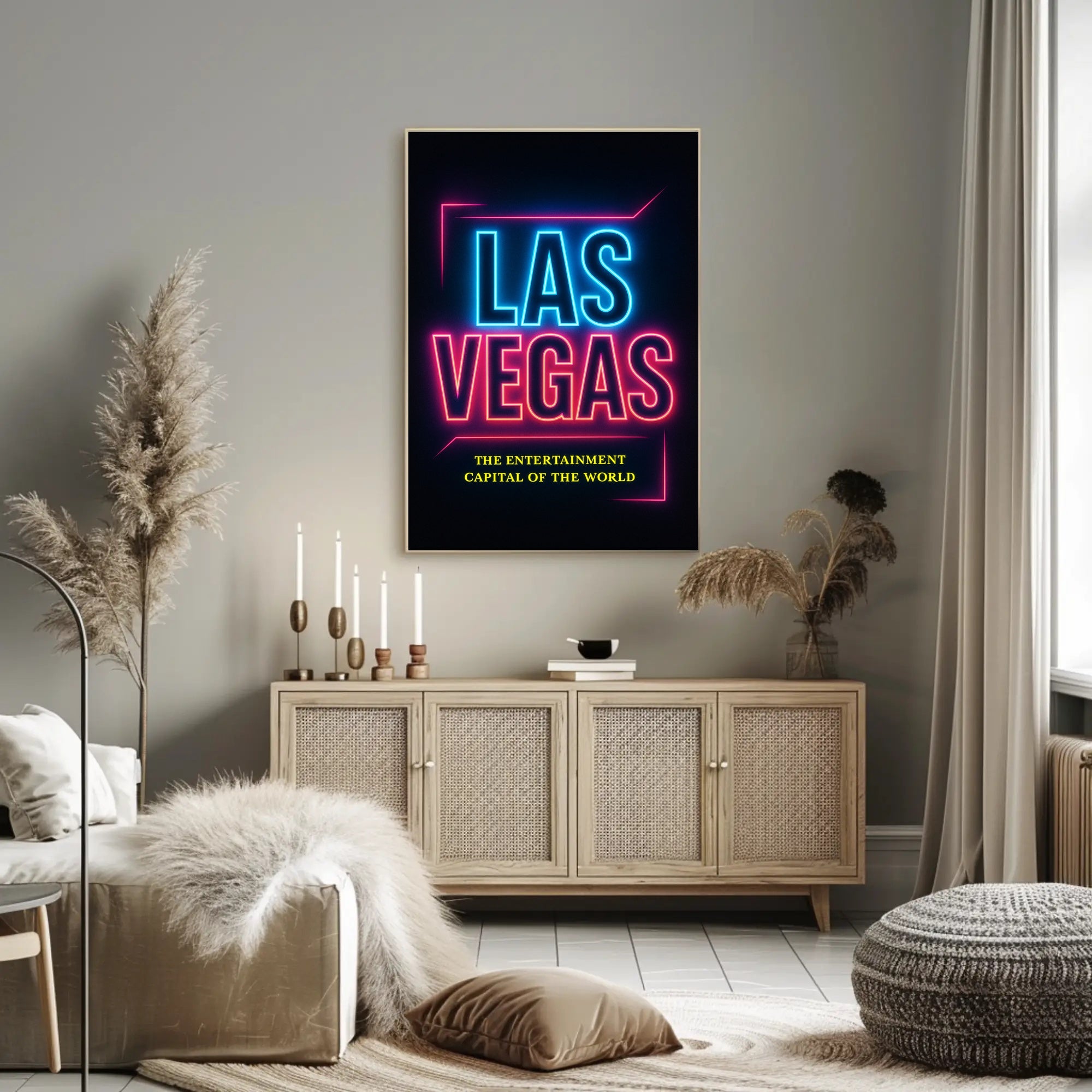 Las Vegas The Entertainment Capital Poster PosterGoat