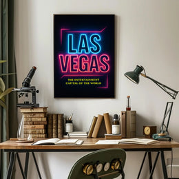 Las Vegas The Entertainment Capital Poster PosterGoat
