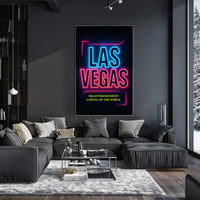 Las Vegas The Entertainment Capital Poster PosterGoat