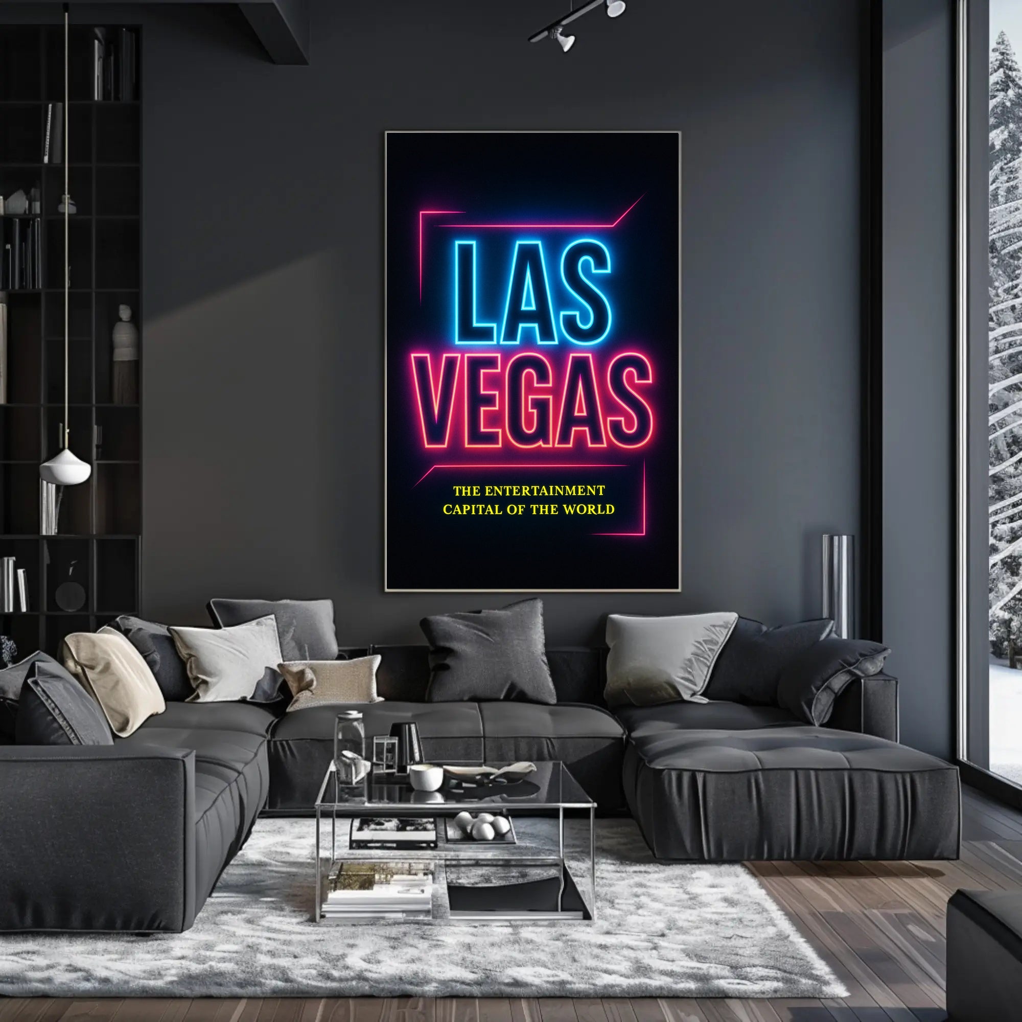 Las Vegas The Entertainment Capital Poster PosterGoat