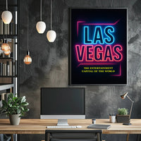 Las Vegas The Entertainment Capital Poster PosterGoat