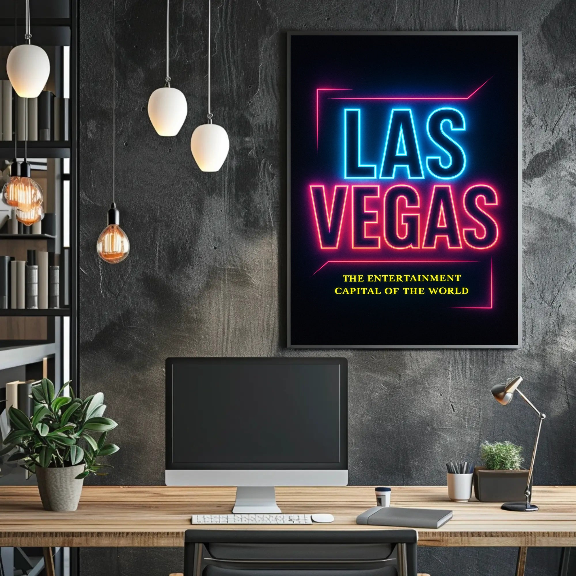Las Vegas The Entertainment Capital Poster PosterGoat
