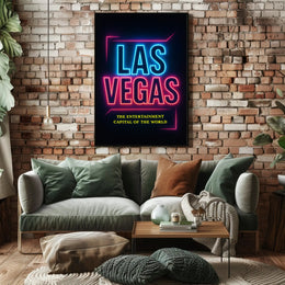 Las Vegas The Entertainment Capital Poster PosterGoat