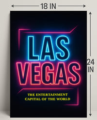 Las Vegas The Entertainment Capital Poster PosterGoat
