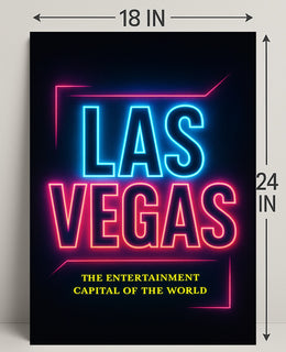 Las Vegas The Entertainment Capital Poster PosterGoat