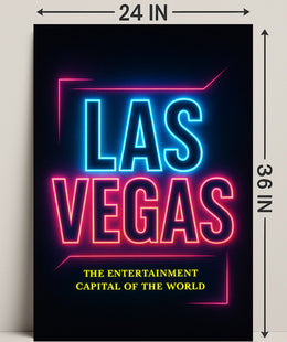 Las Vegas The Entertainment Capital Poster PosterGoat