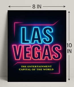 Las Vegas The Entertainment Capital Poster PosterGoat