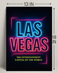 Las Vegas The Entertainment Capital Poster PosterGoat