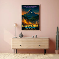 Lassen Volcanic National Park Where Fire Meets Ice Poster PosterGoat