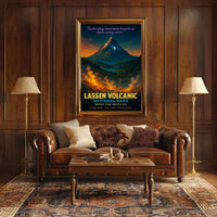Lassen Volcanic National Park Where Fire Meets Ice Poster PosterGoat