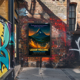 Lassen Volcanic National Park Where Fire Meets Ice Poster PosterGoat