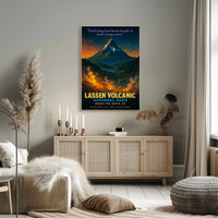 Lassen Volcanic National Park Where Fire Meets Ice Poster PosterGoat