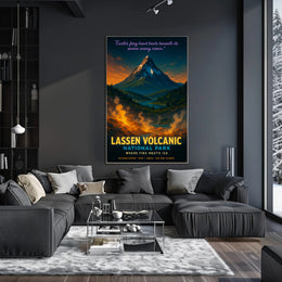 Lassen Volcanic National Park Where Fire Meets Ice Poster PosterGoat