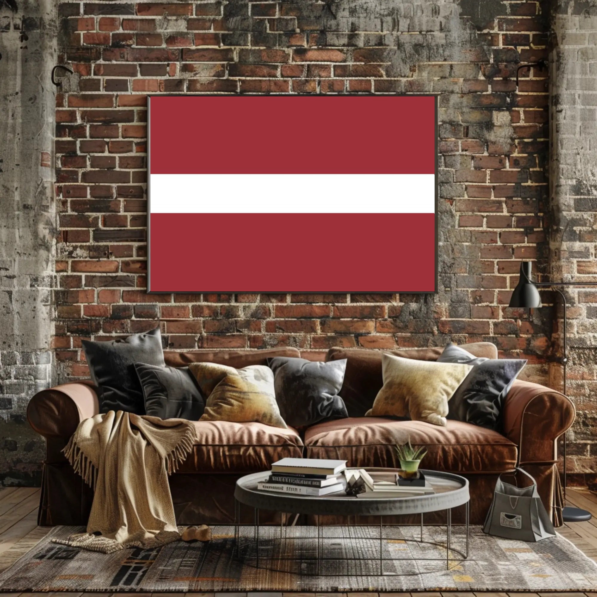 Latvian Flag Artwork - Country Flag Poster PosterGoat