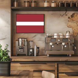 Latvian Flag Artwork - Country Flag Poster PosterGoat