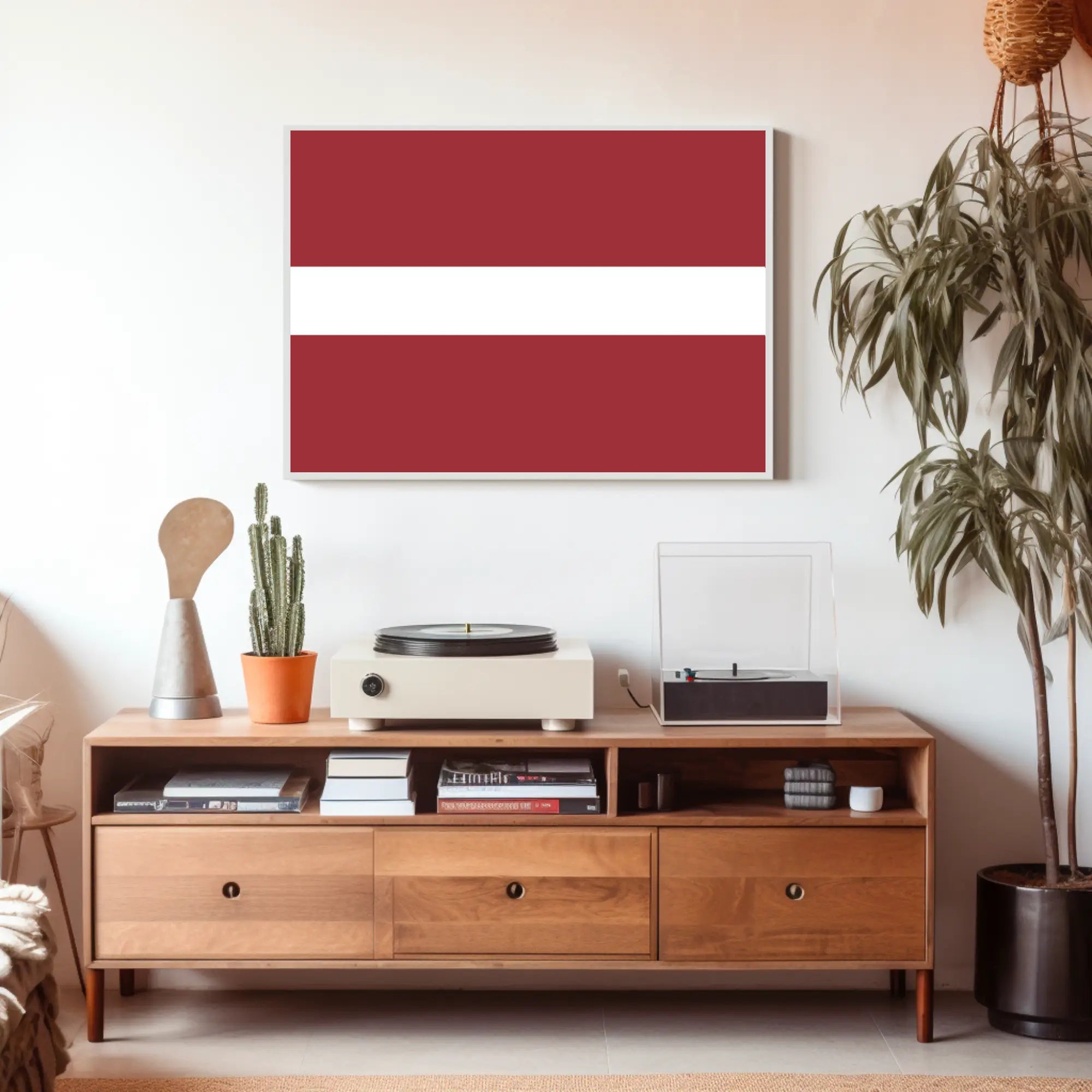 Latvian Flag Artwork - Country Flag Poster PosterGoat