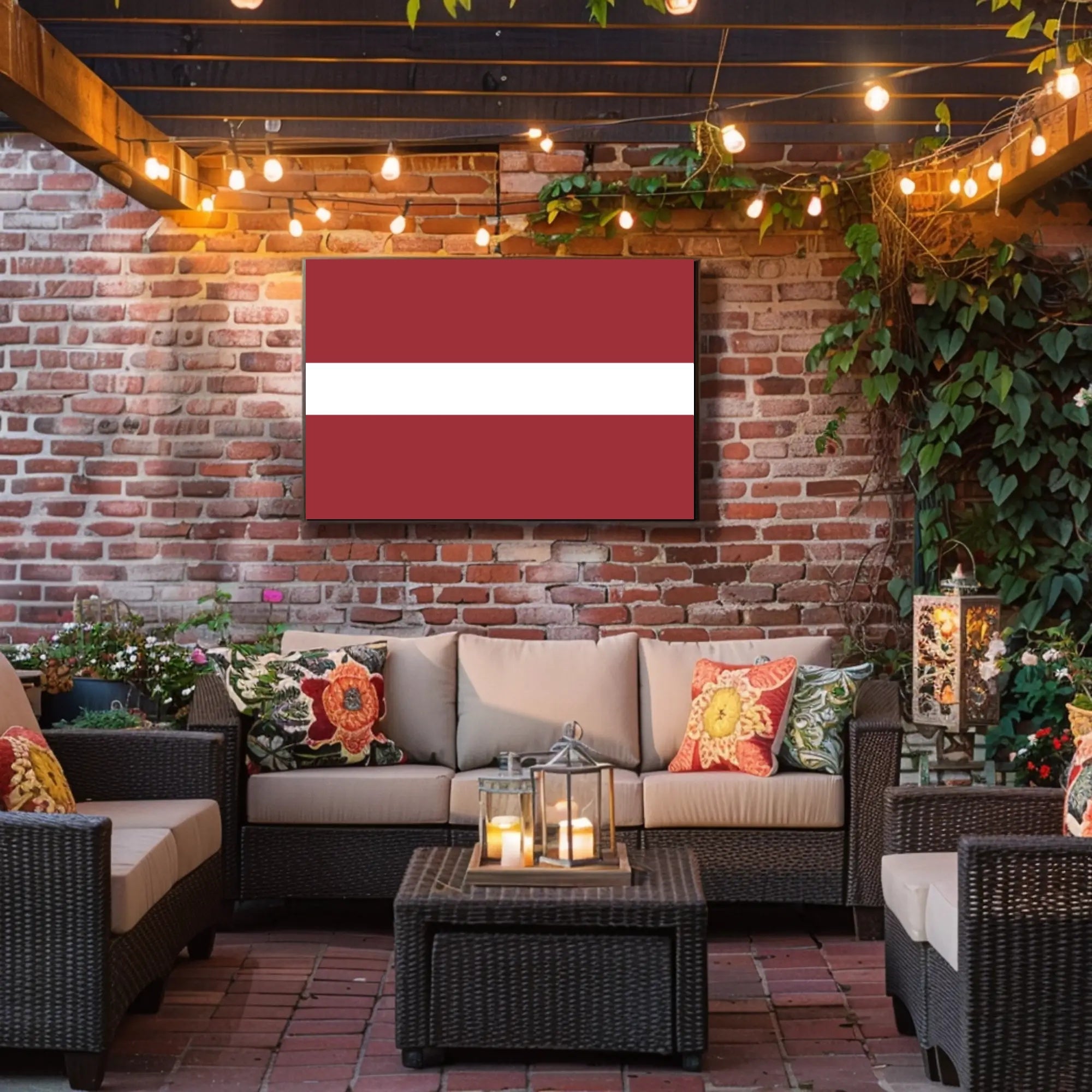Latvian Flag Artwork - Country Flag Poster PosterGoat