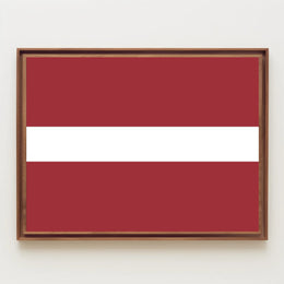 Latvian Flag Artwork - Country Flag Poster PosterGoat