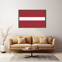 Latvian Flag Artwork - Country Flag Poster PosterGoat