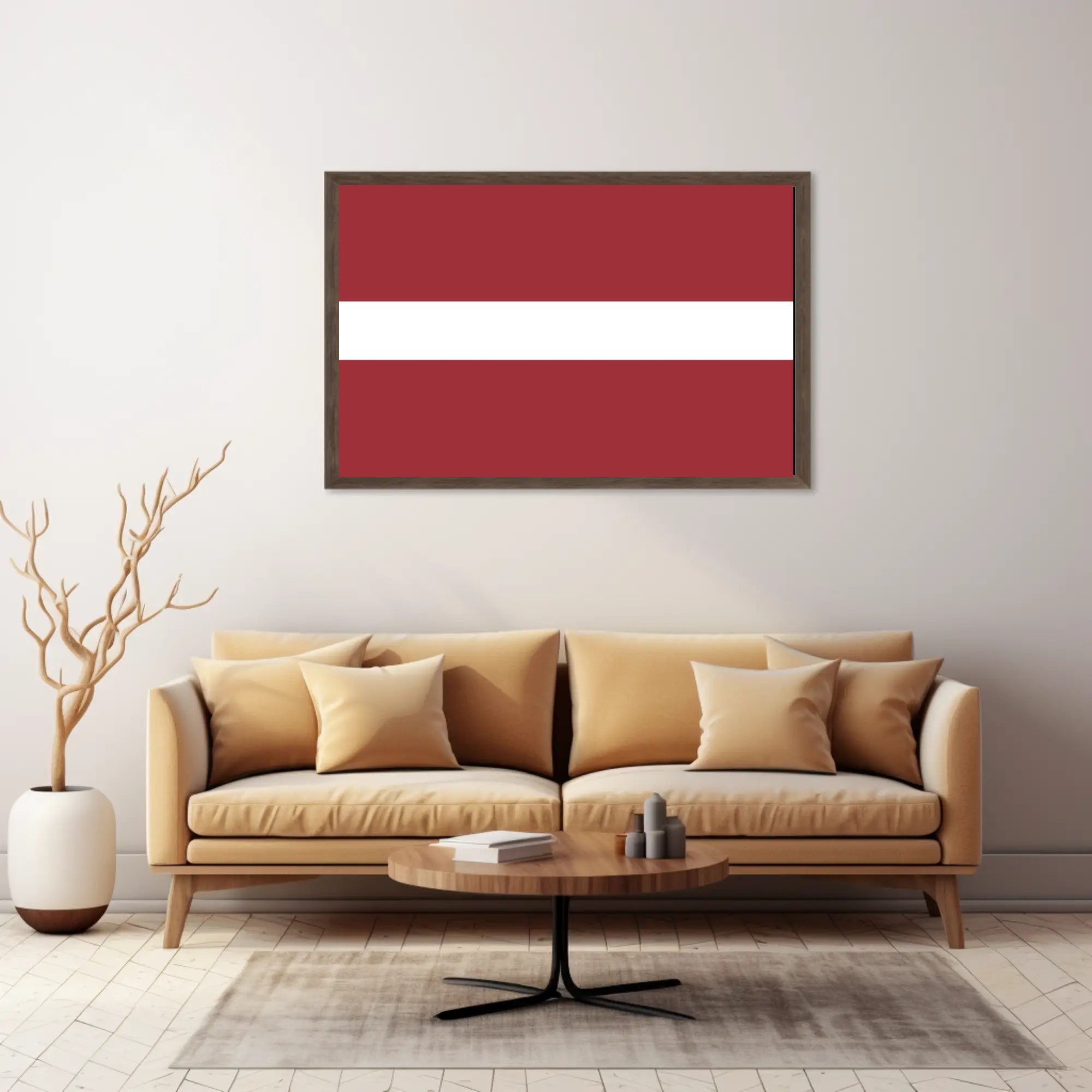 Latvian Flag Artwork - Country Flag Poster PosterGoat