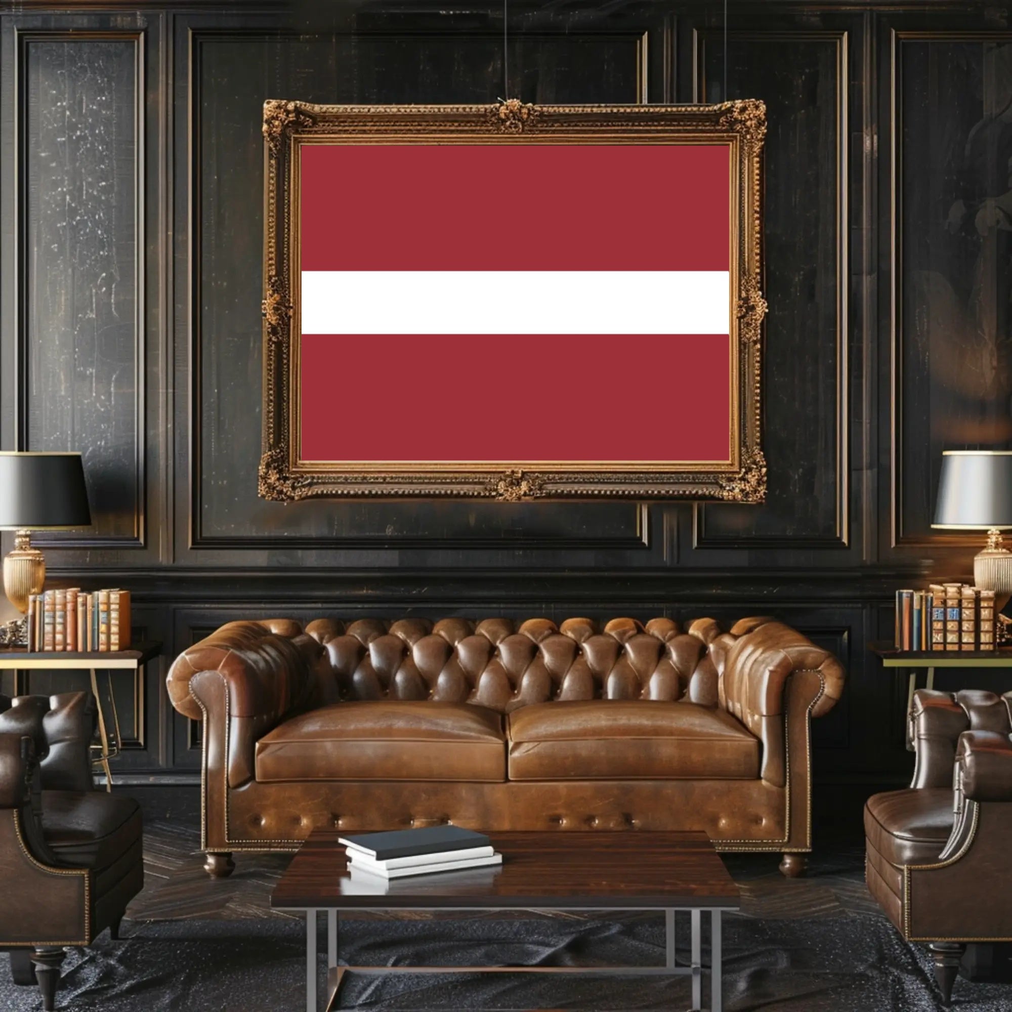 Latvian Flag Artwork - Country Flag Poster PosterGoat