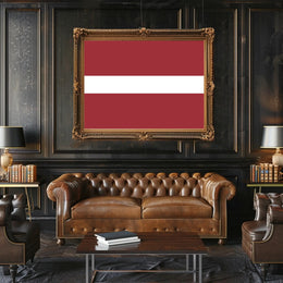Latvian Flag Artwork - Country Flag Poster PosterGoat