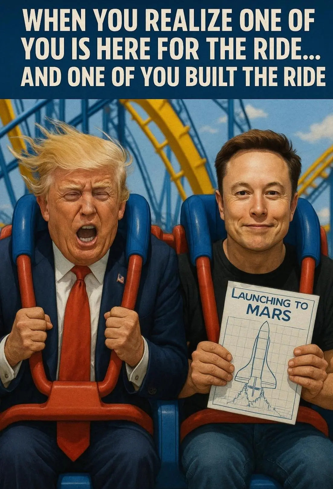 Launching to Mars Futuristic Sci-Fi Poster PosterGoat