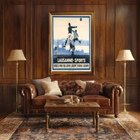 Lausanne-Sports Vintage Poster: Iconic Mid-Century Sports Design PosterGoat